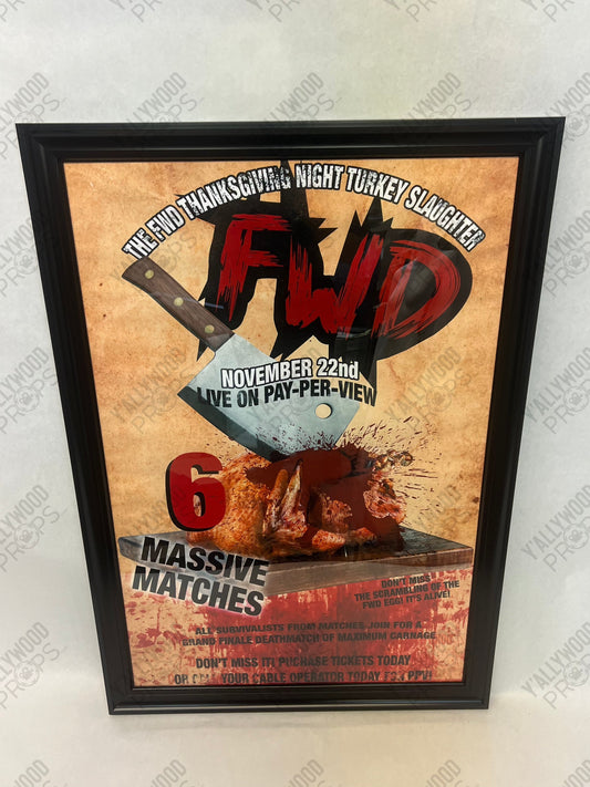 Charlie Gully's Mansion Artwork Heels (2021) Movie Prop Y'allywood Props Thanksgiving Night Turkey Slaughter 39x27"