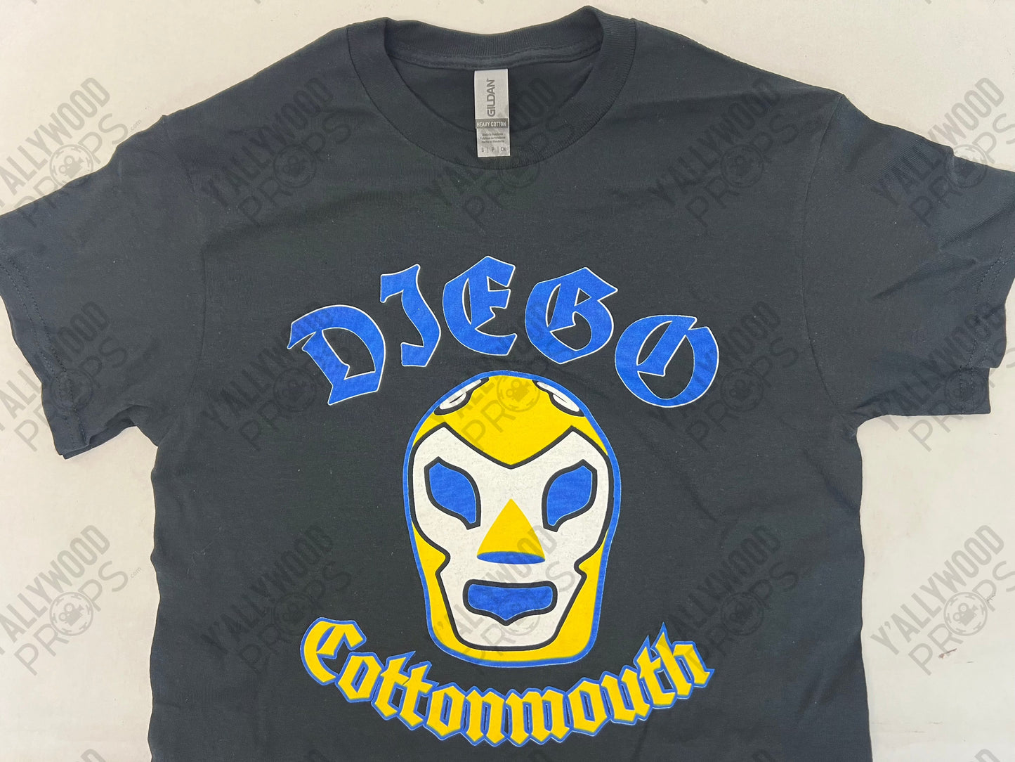 Diego Cottonmouth Merch Table T-Shirt Heels (2021) Wardrobe Y'allywood Props Small