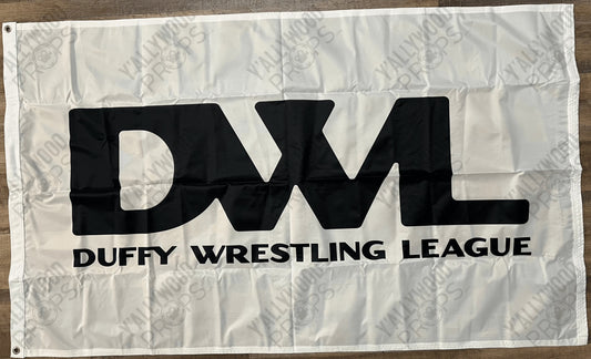 White DWL Flag, Heels (2021) Movie Prop Y'allywood Props 3x5' grommets on left
