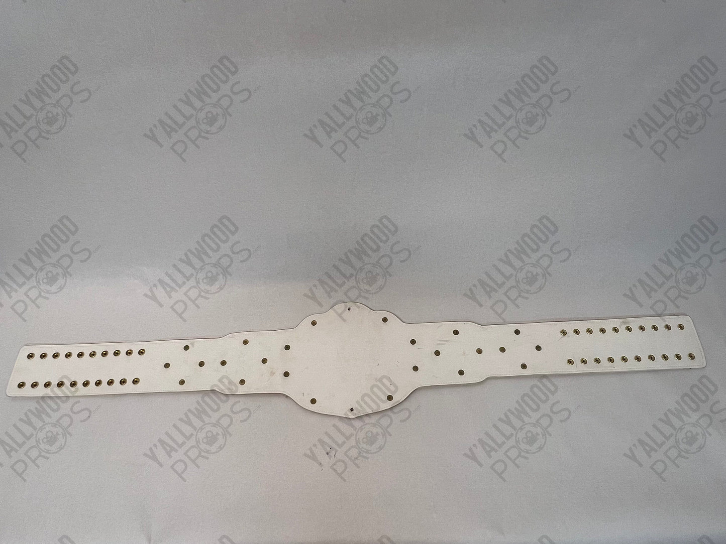 White DWL World Champion Belt Heels (2021) Movie Prop Y'allywood Props