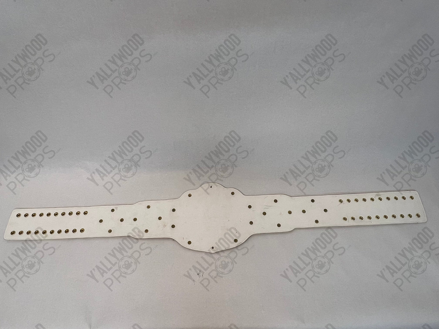 White DWL World Champion Belt Heels (2021) Movie Prop Y'allywood Props
