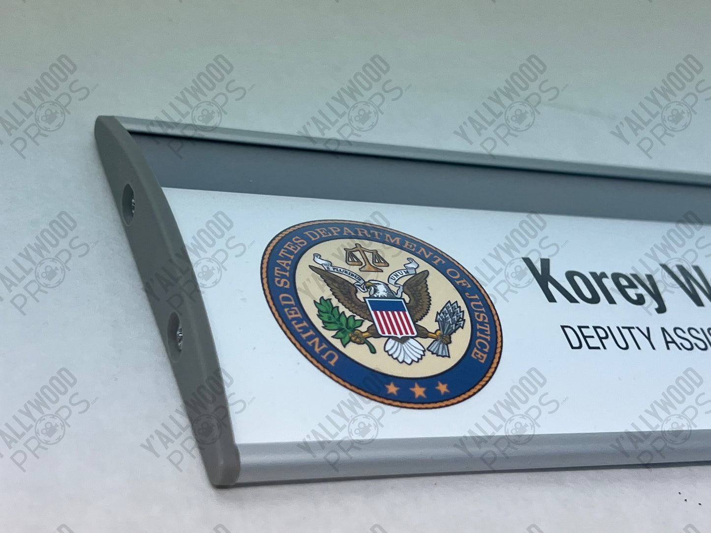 Korey Washington Office Nameplate Ambitions (2019) Movie Prop Y'allywood Props