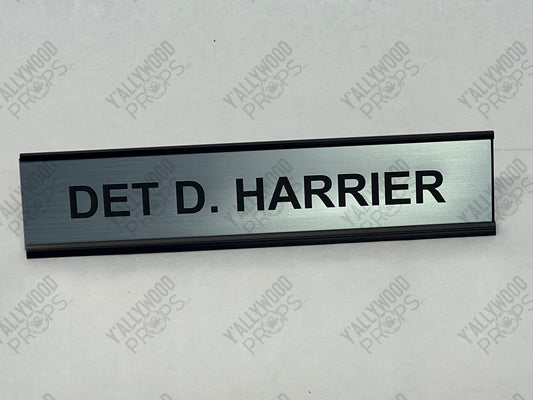Detective Don Harrier's Nameplate The Outsider (2020) Movie Prop Y'allywood Props