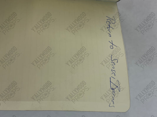 Sensei Barnes Notebook S6E4 Cobra Kai Movie Prop Y'allywood Props