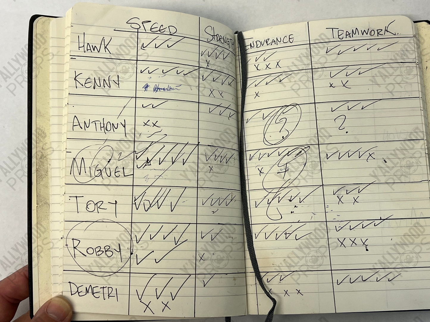 Sensei Barnes Notebook S6E4 Cobra Kai Movie Prop Y'allywood Props