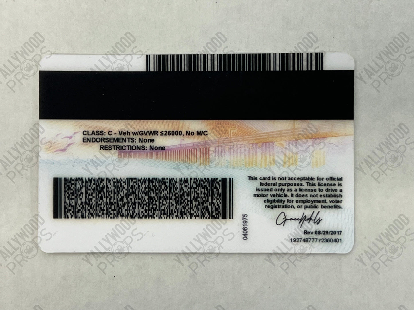 Tory's Mom's Driver License S6E5 Cobra Kai Movie Prop Y'allywood Props