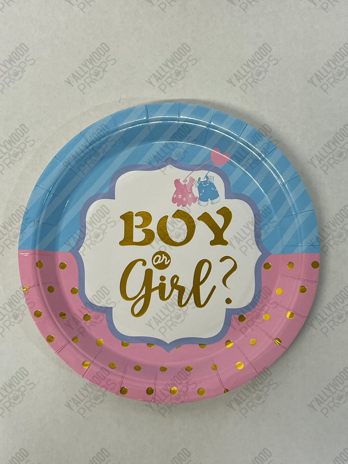 Johnny's Baby's Gender Reveal Party S6E3 Cobra Kai Movie Prop Y'allywood Props 9" Plate