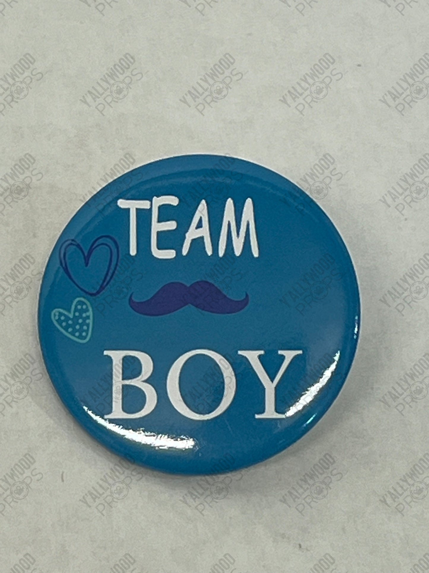 Johnny's Baby's Gender Reveal Party S6E3 Cobra Kai Movie Prop Y'allywood Props Team Boy Button