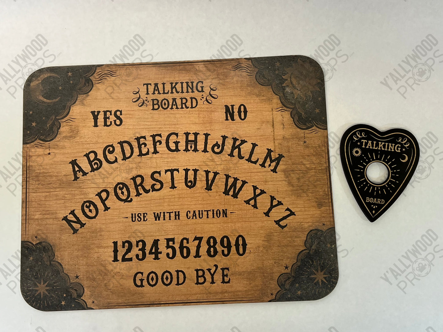 Ouija Board from Sleepover S6E3 Cobra Kai Movie Prop Y'allywood Props Darker Backup 15x12" two-sided