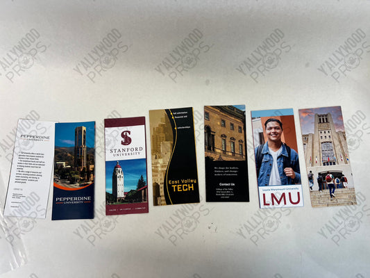 Sam's College Brochures S6E2 Cobra Kai Movie Prop Y'allywood Props