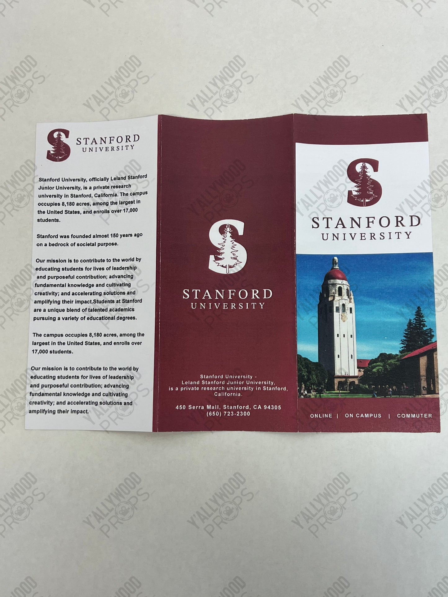 Miguel's Stanford Pamphlet S6E2 Cobra Kai Movie Prop Y'allywood Props