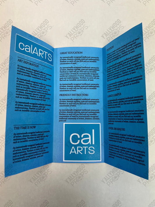 College Brochures S6E2 Cobra Kai Movie Prop Y'allywood Props