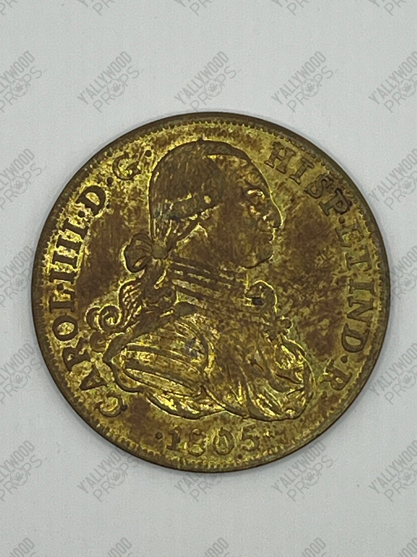 Prop Money Red Notice (2021) Movie Prop Y'allywood Props Peru 8 Escudos Coin