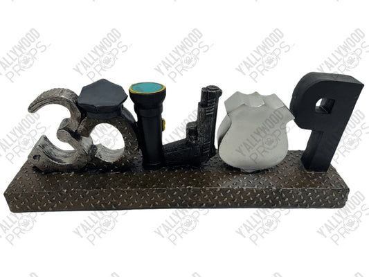Police Decoration Benicio del Toro's Desk in Reptile 2023 Movie Prop Y'allywood Props