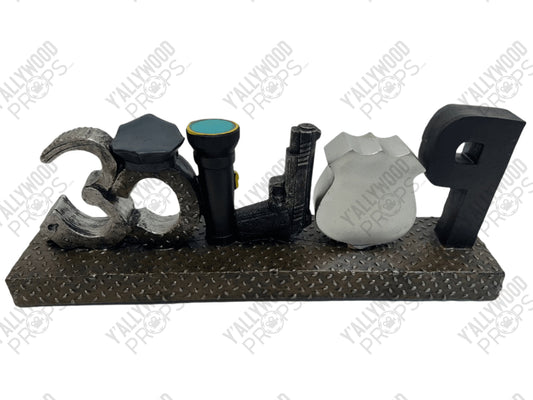 Police Decoration Benicio del Toro's Desk in Reptile 2023 Movie Prop Y'allywood Props