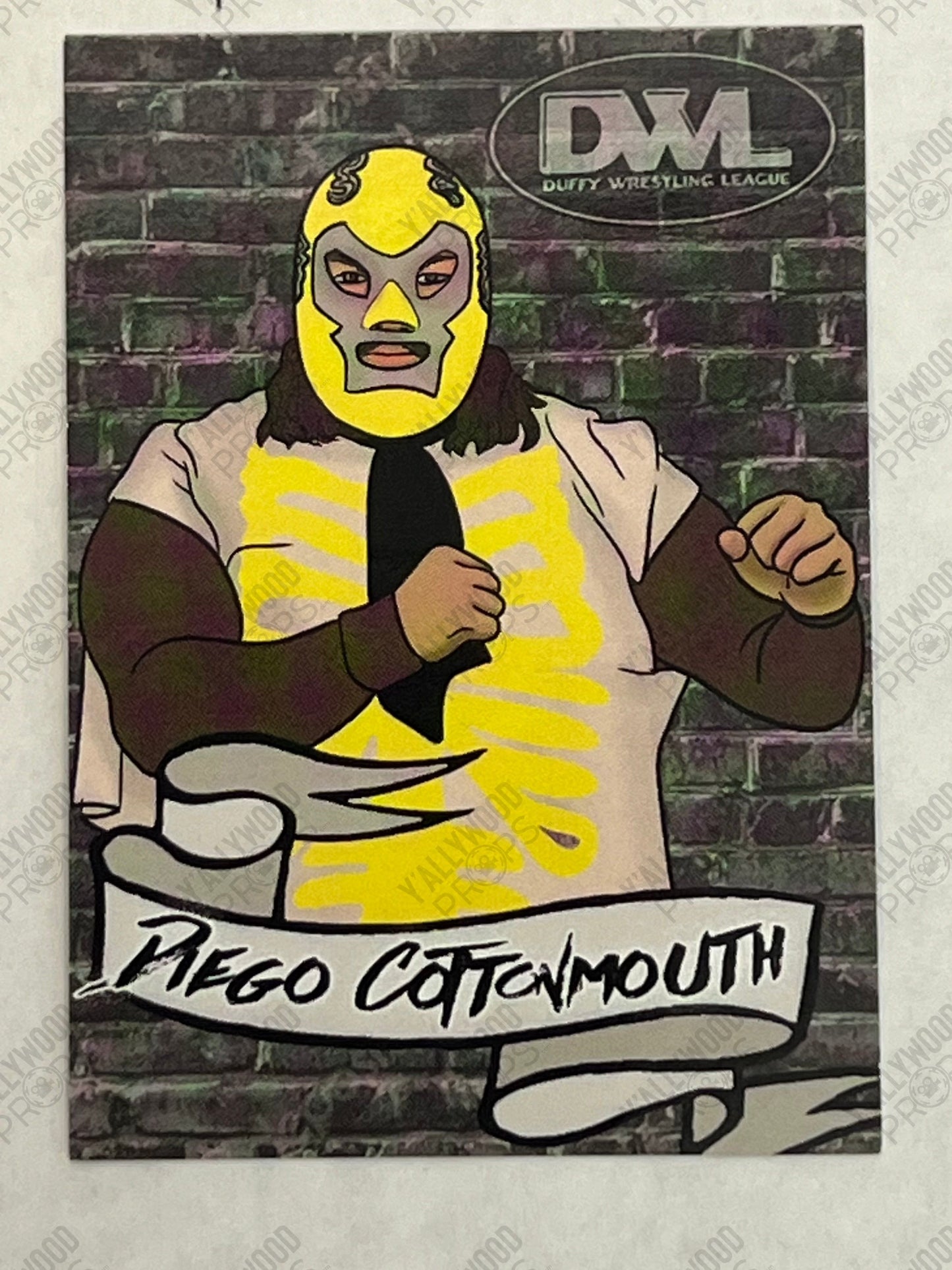 DWL Trading Cards Heels (2021) Movie Prop Y'allywood Props Diego Cottonmouth