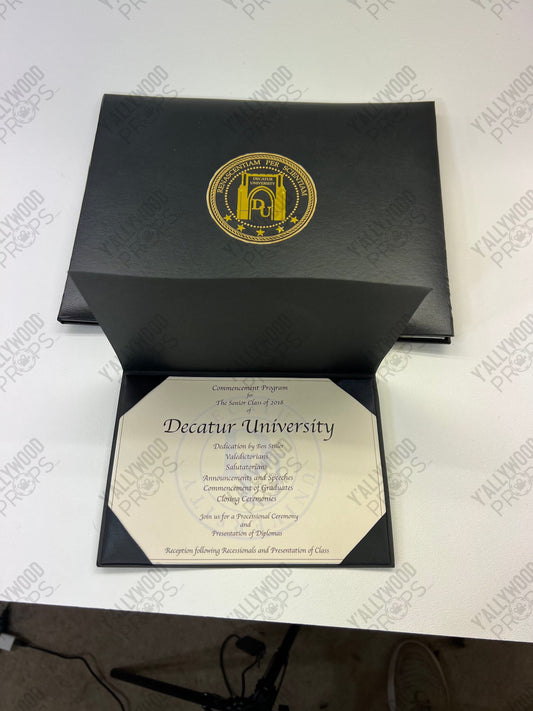 Diploma & Program from Life of the Party Movie Prop Y'allywood Props