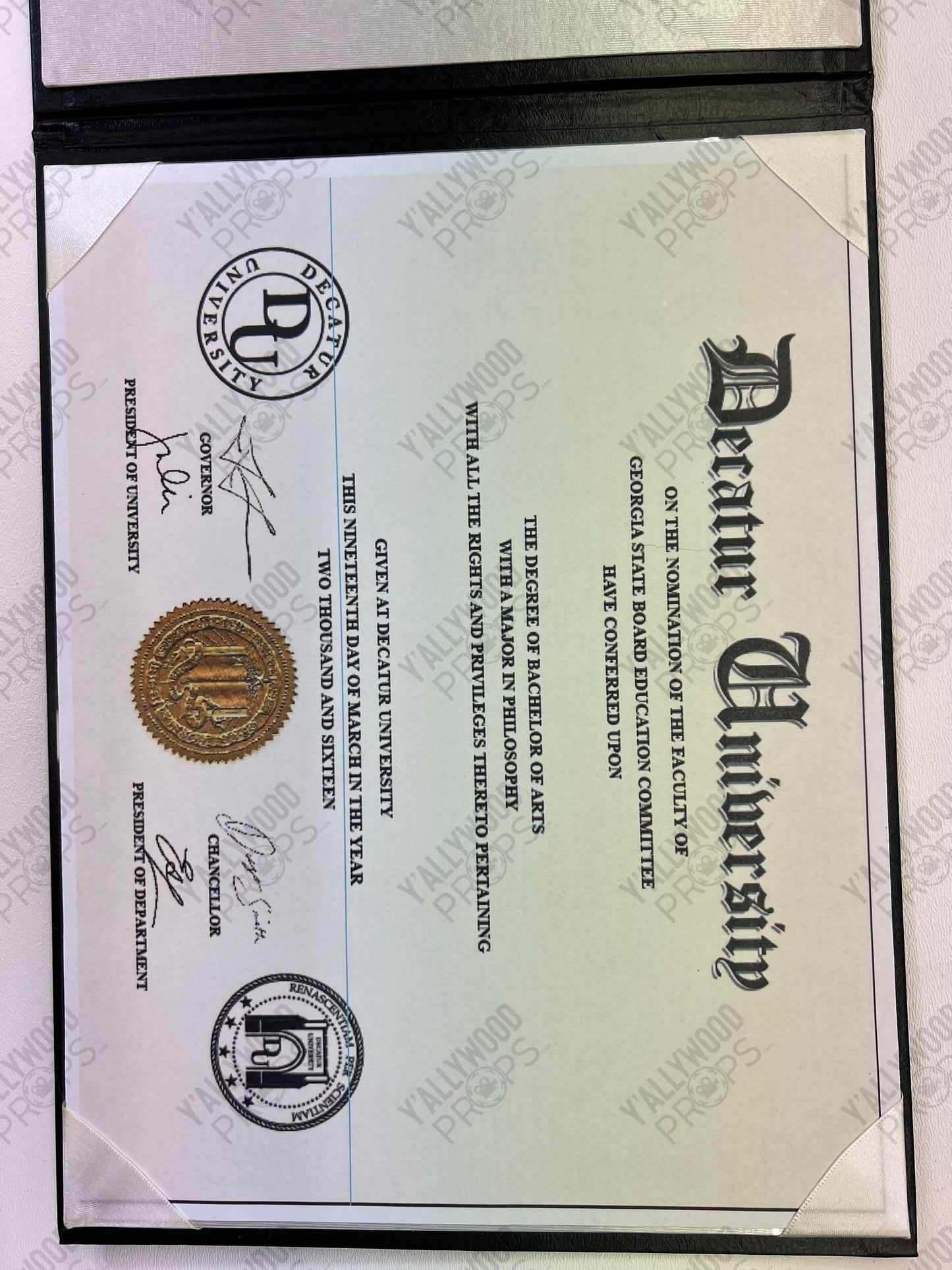 Diploma & Program from Life of the Party Movie Prop Y'allywood Props