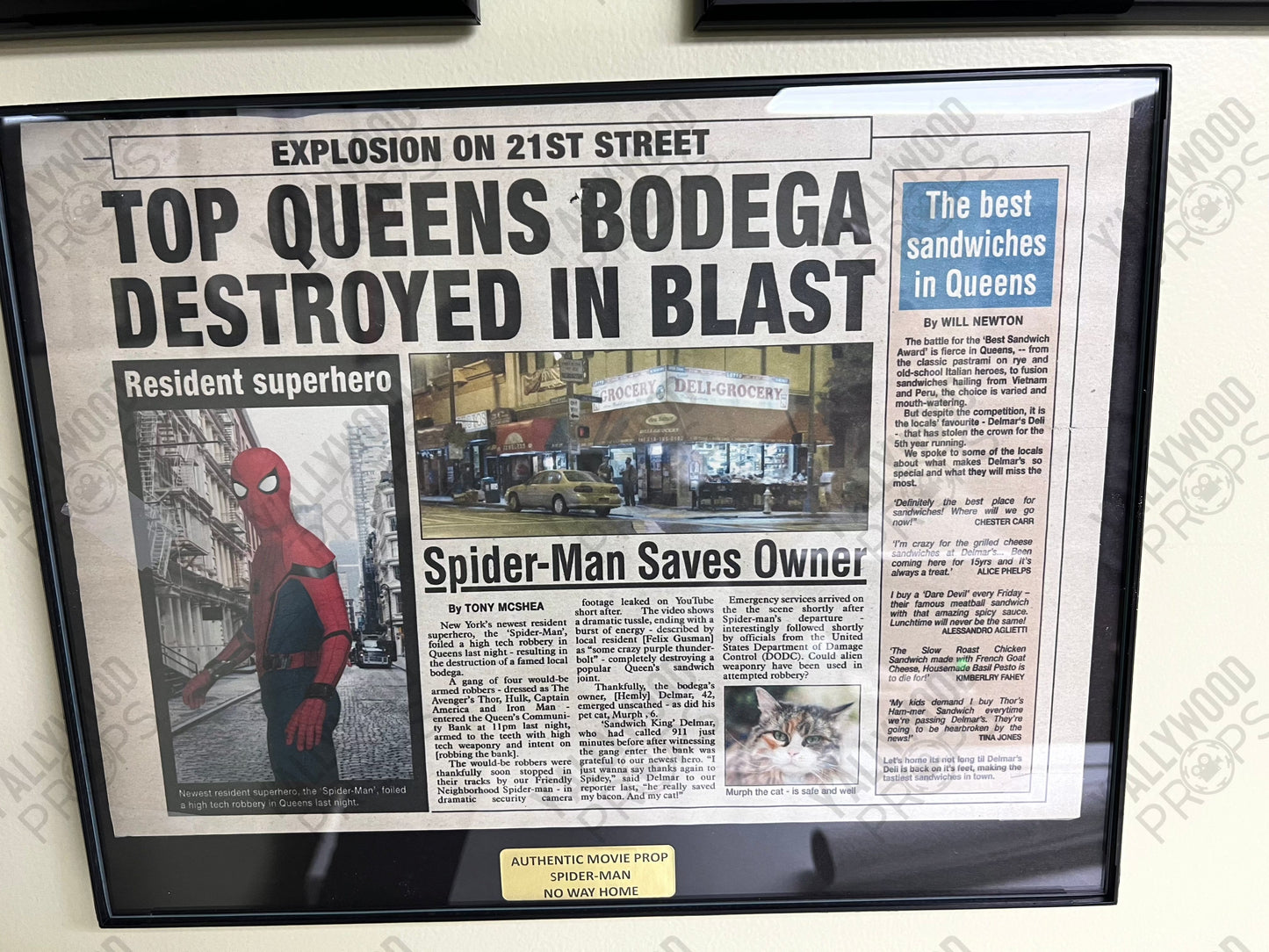 James Jonah Jameson Clippings Spider-man: No Way Home Movie Prop Y'allywood Props