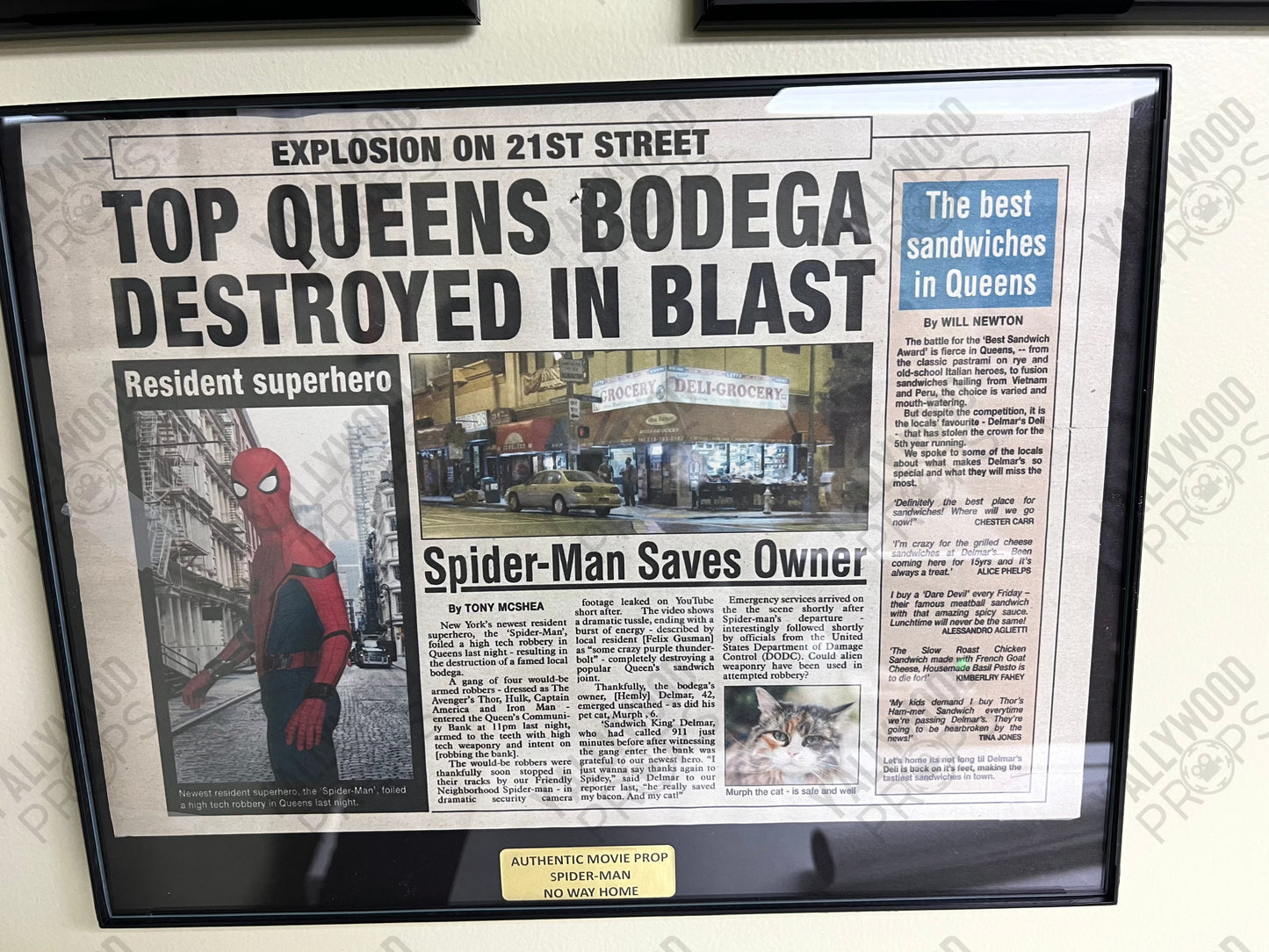 James Jonah Jameson Clippings Spider-man: No Way Home Movie Prop Y'allywood Props