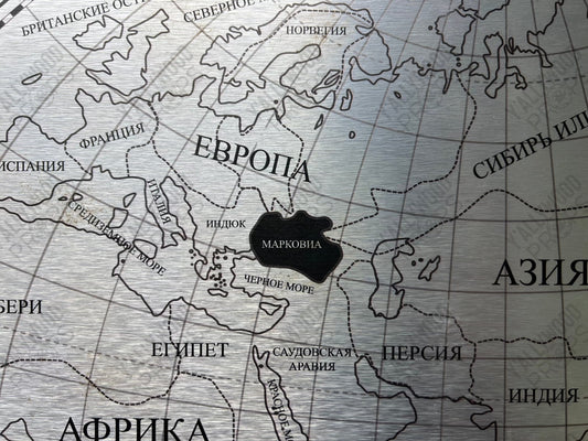 DC Comics Markovia World Map Movie Prop Y'allywood Props