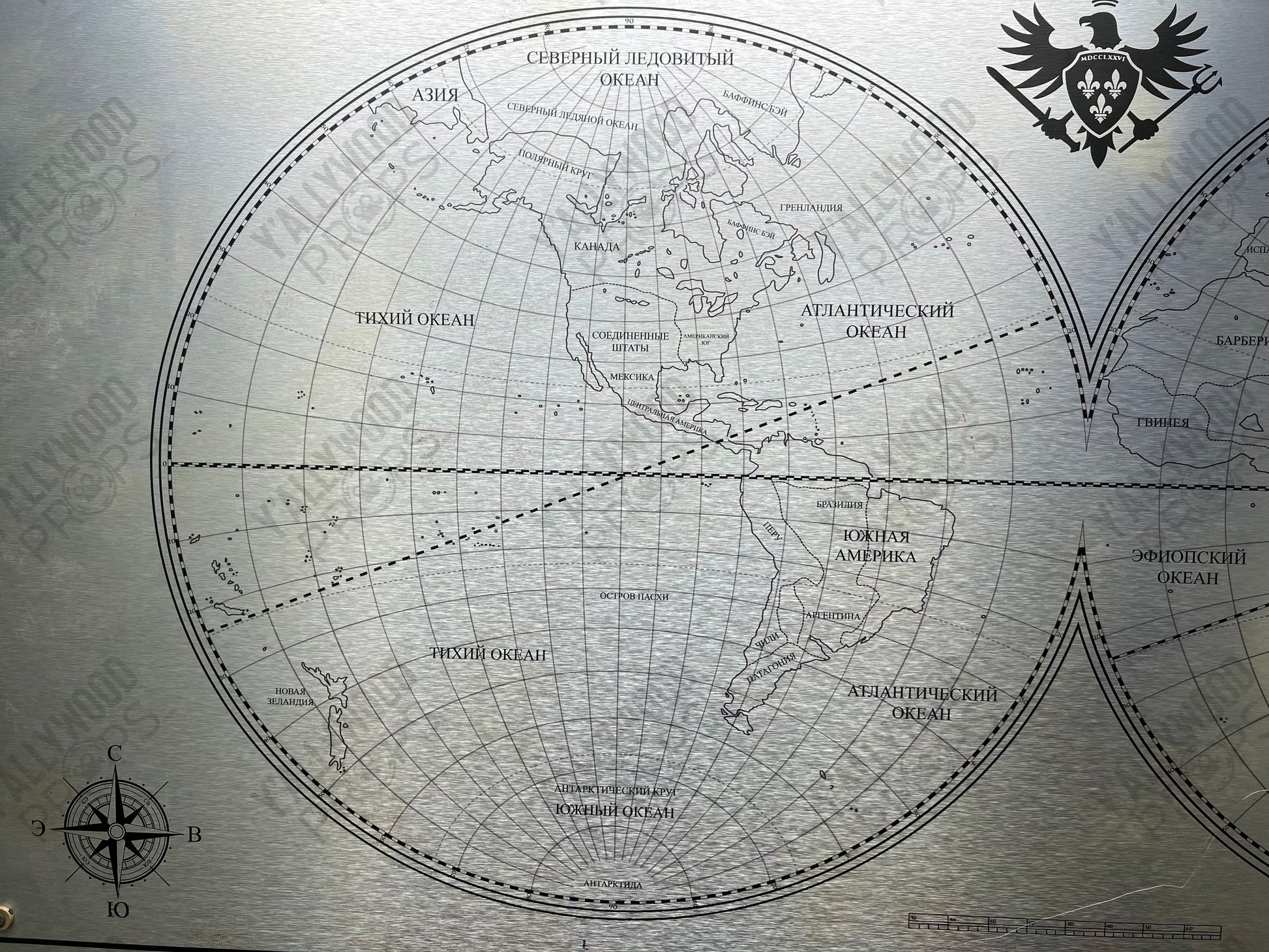 DC Comics Markovia World Map Movie Prop Y'allywood Props