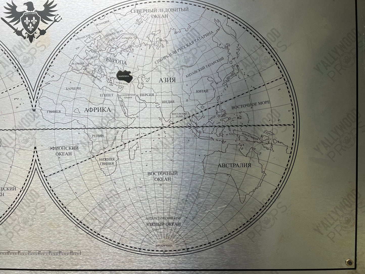 DC Comics Markovia World Map Movie Prop Y'allywood Props