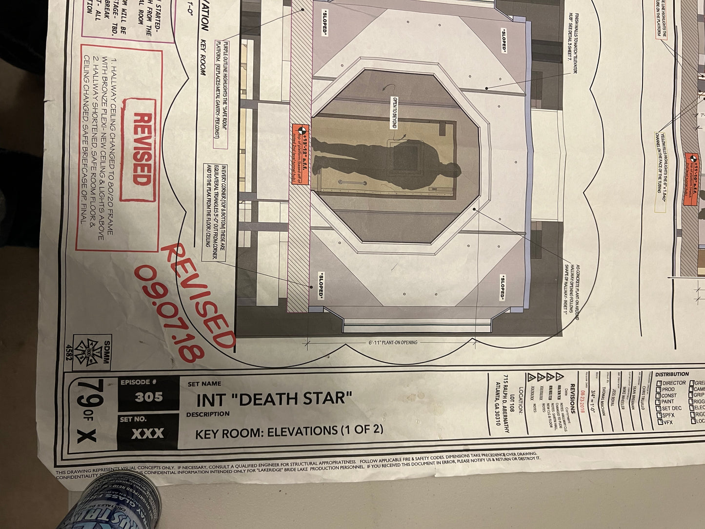 Russian Lab in Starcourt Mall Blueprints Stranger Things Movie Prop Y'allywood Props