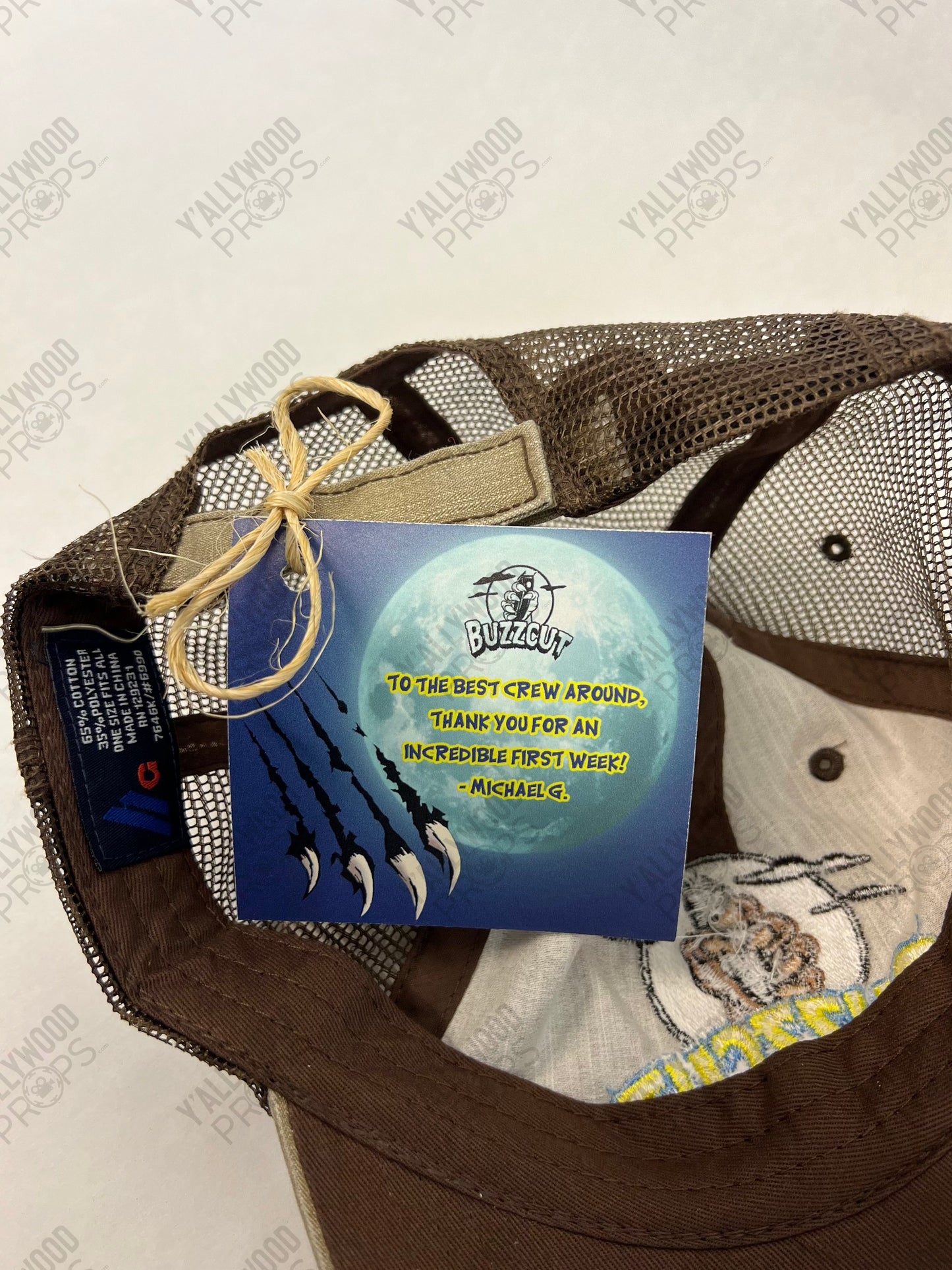 Werewolf By Night (2022) Hat Cast & Crew Gift Wardrobe Y'allywood Props