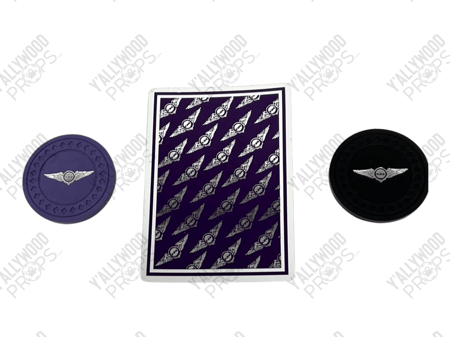 NWA Poker Chips and Card from Soul Plane Movie Prop Y'allywood Props