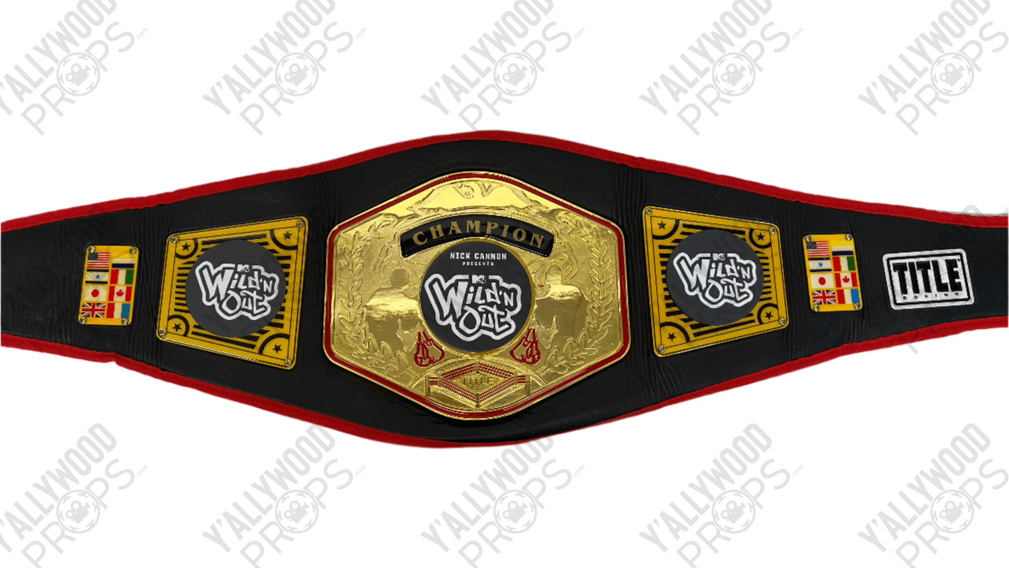 Nick Cannon's Wild 'N Out Championship Belt Movie Prop Y'allywood Props