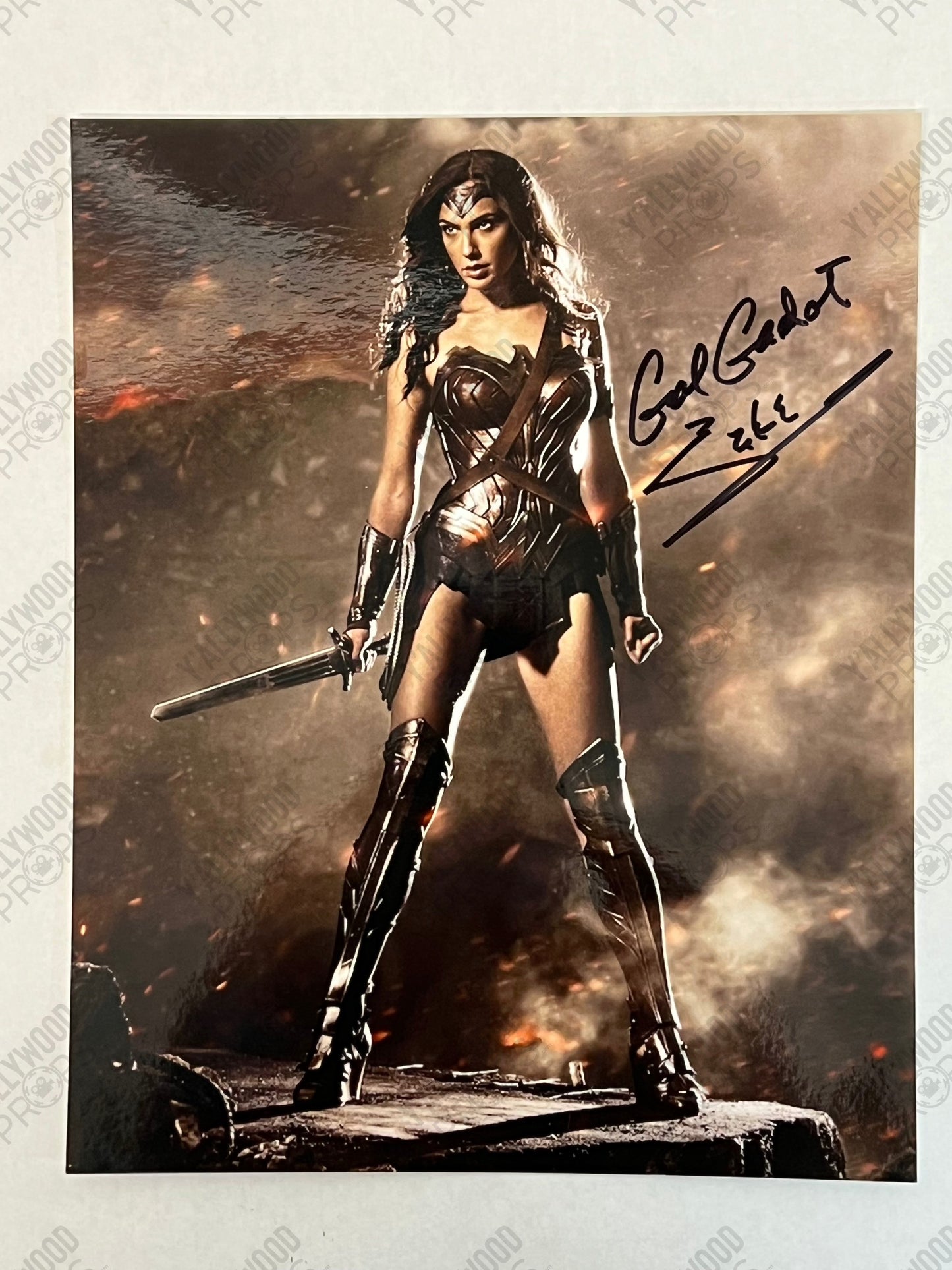 Gal Gadot Signed 8x10" Wonder Woman Autograph Y'allywood Props