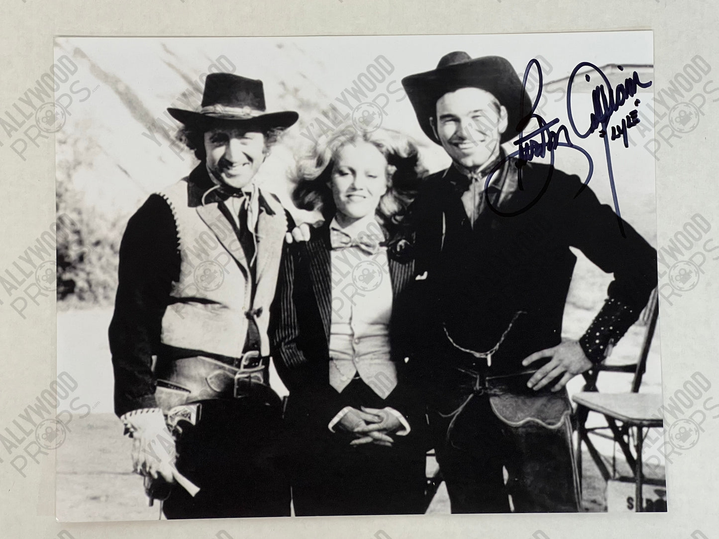 Burton Gilliam Signed 8x10" Blazing Saddles Autograph Y'allywood Props