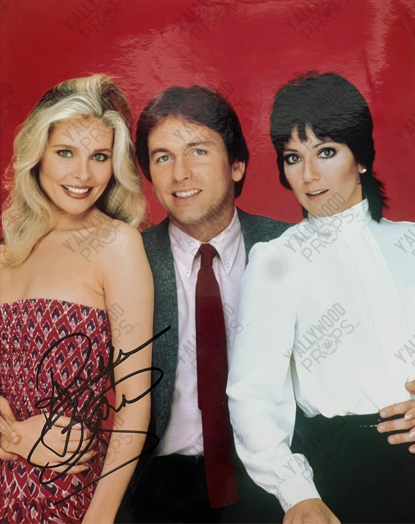 Priscilla Barnes Signed 8x10" Three's Company Autograph Y'allywood Props