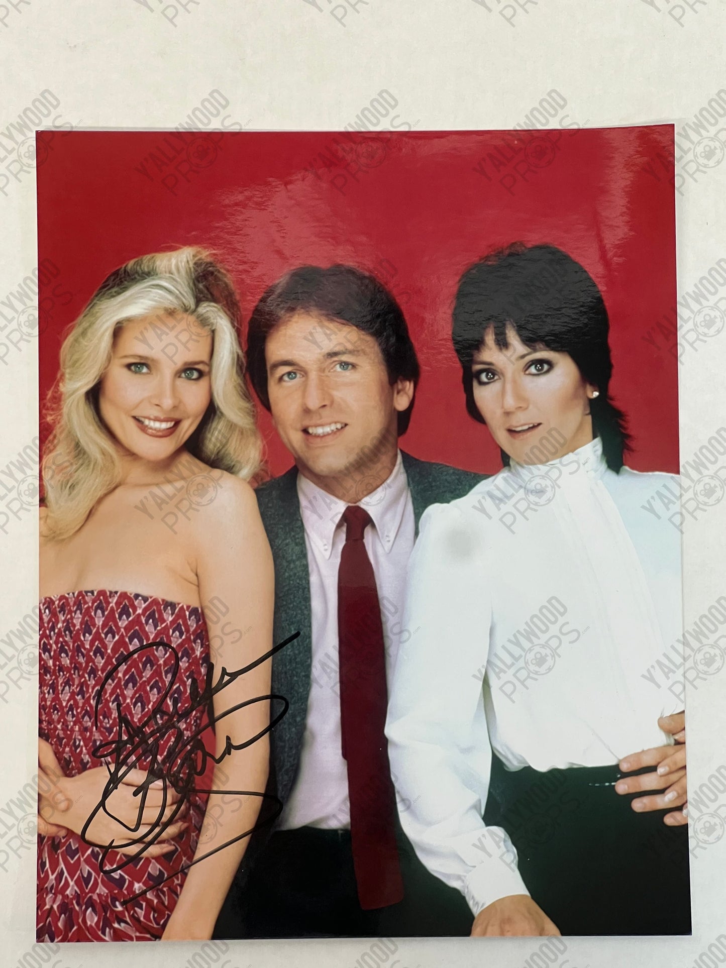 Priscilla Barnes Signed 8x10" Three's Company Autograph Y'allywood Props