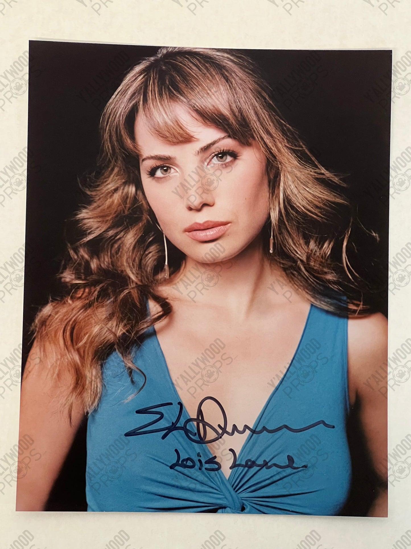 Erica Durance Signed 8x10" Smallville Autograph Y'allywood Props
