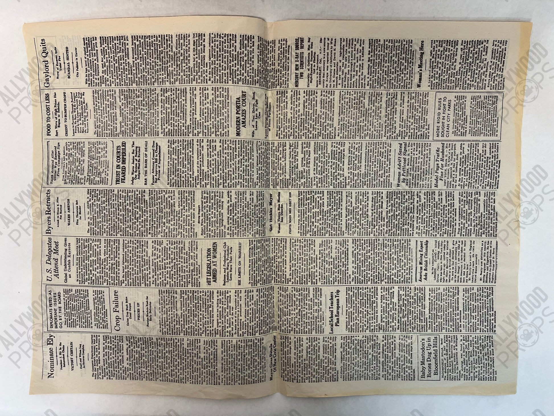 The Danny Daily Newspaper S1E15 Doom Patrol (2019) Movie Prop Y'allywood Props