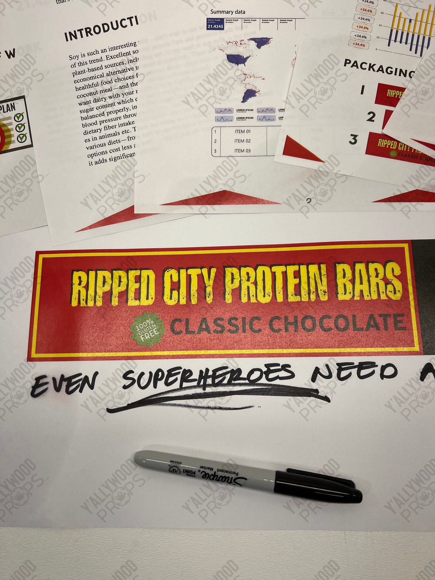 Ripped City Business Plan Stargirl TV Series Movie Prop Y'allywood Props