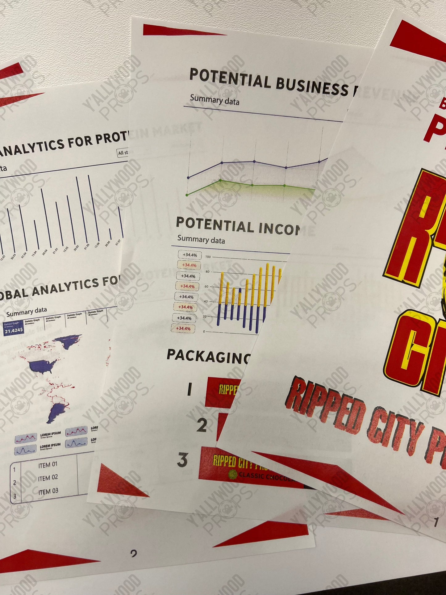 Ripped City Business Plan Stargirl TV Series Movie Prop Y'allywood Props