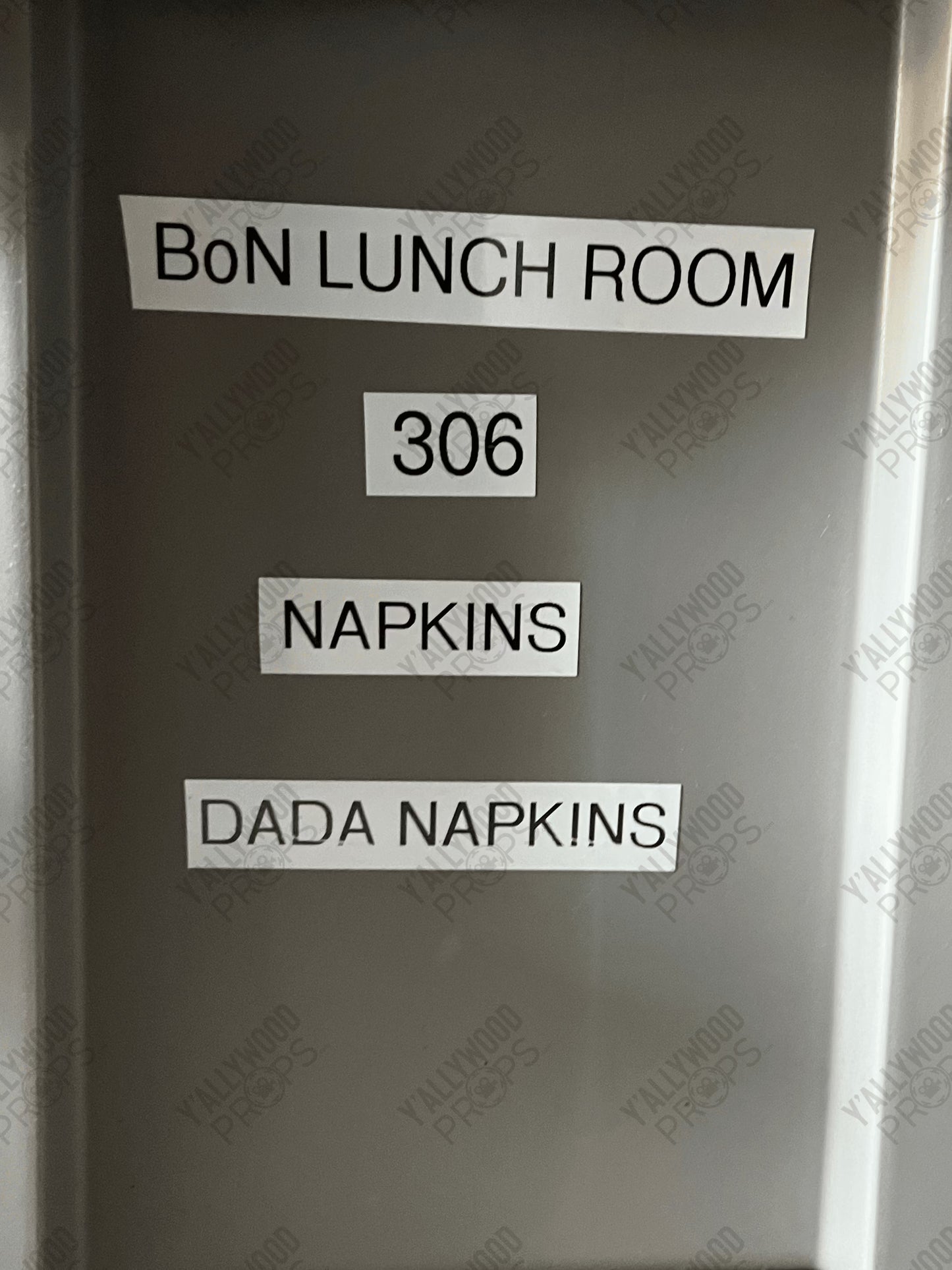 Sisterhood of Dada Napkins S3E6 Doom Patrol Movie Prop Y'allywood Props