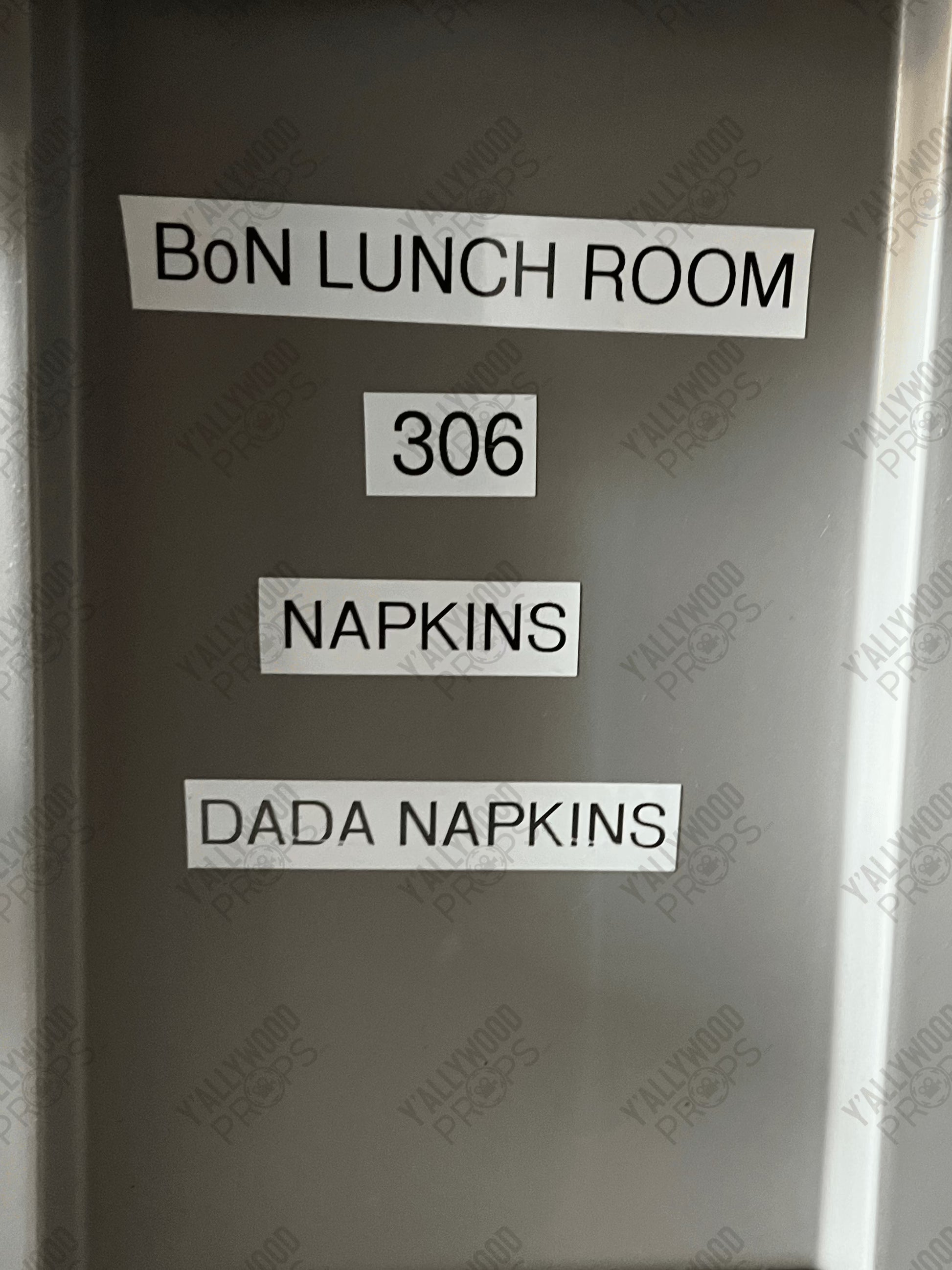 Sisterhood of Dada Napkins S3E6 Doom Patrol Movie Prop Y'allywood Props