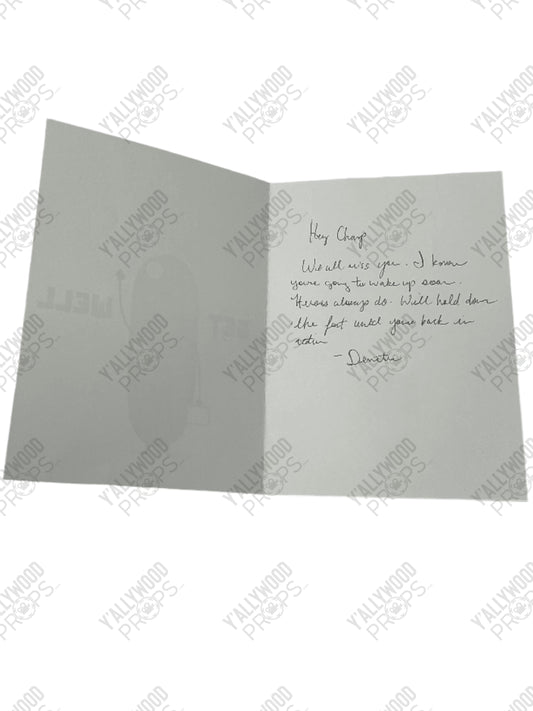 Demetri's Get Well Card to Miguel S3 Cobra Kai (2018) Movie Prop Y'allywood Props