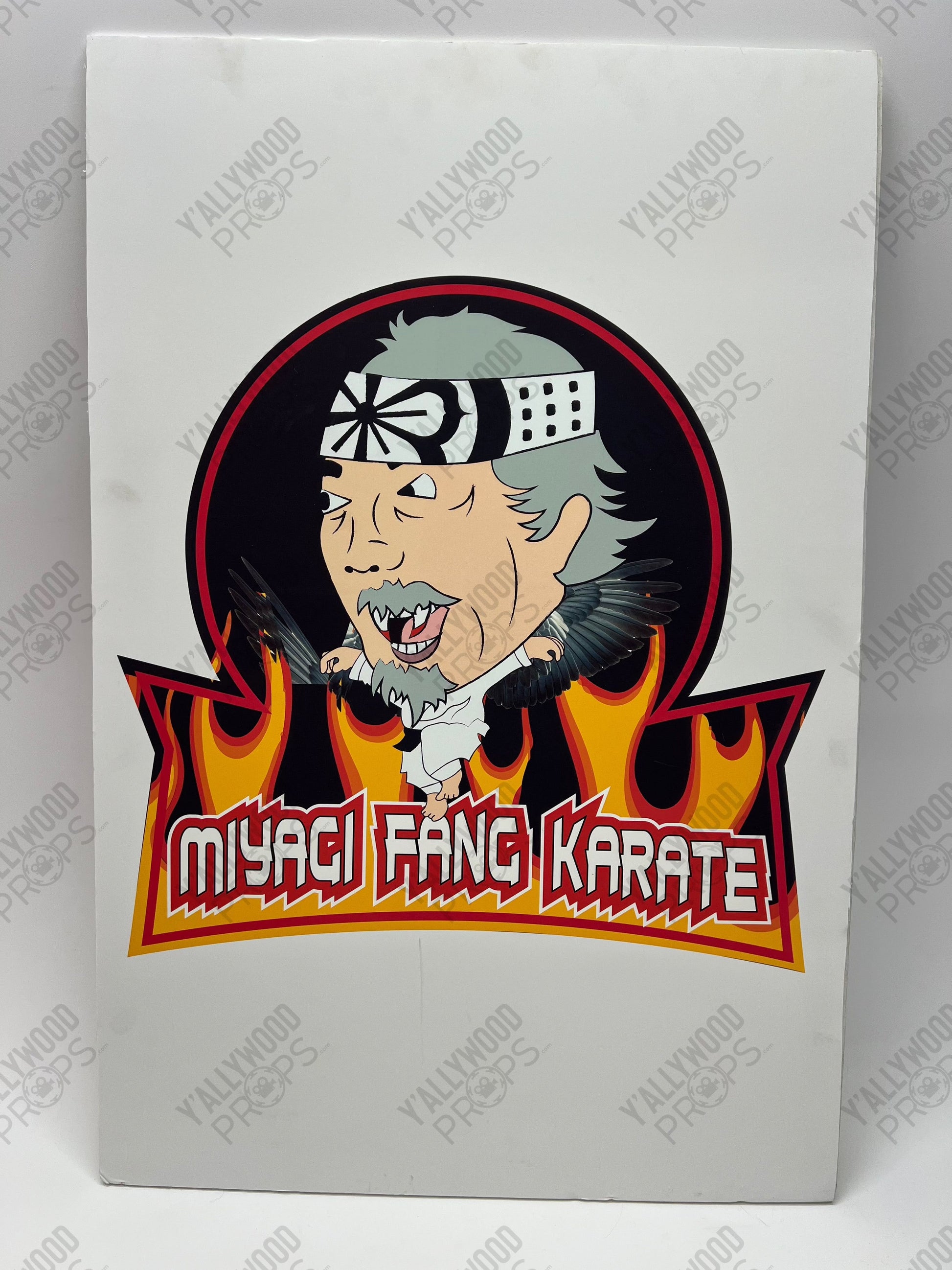 Miyagi Fang Karate Sign S6E1 Cobra Kai Movie Prop Y'allywood Props Hero (screen used)