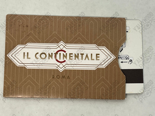 Gold Continental Roma Room Key John Wick 2 Movie Prop Y'allywood Props