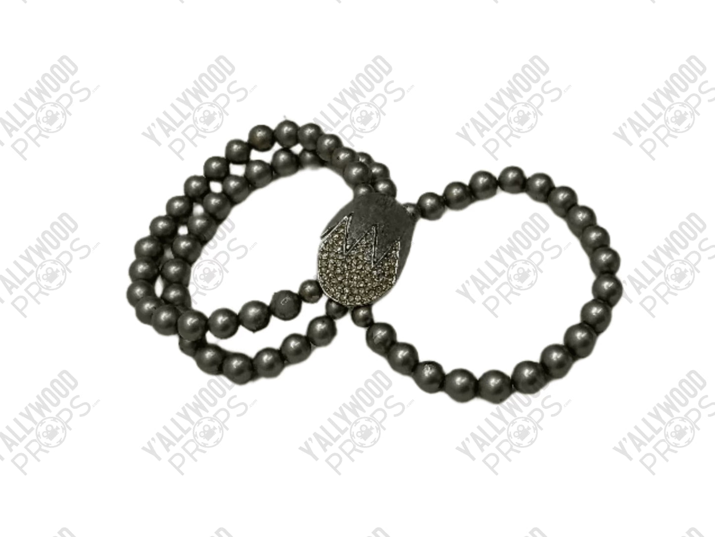 Smokey Pearl Glass Bead Bracelet Killers of the Flower Moon (2023) Wearable Wardrobe Y'allywood Props