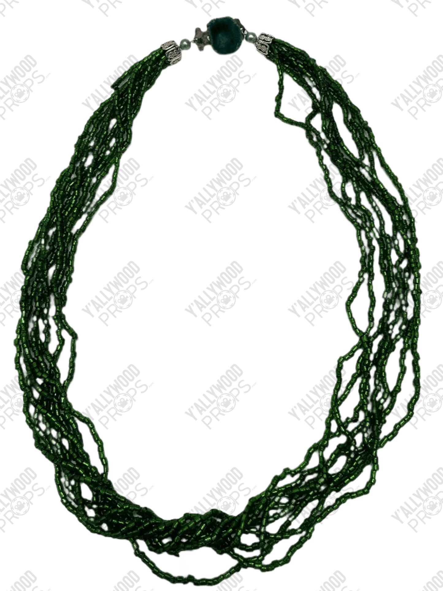 Emerald/Jade Necklace Killers of the Flower Moon (2023) Wardrobe Y'allywood Props 24" Lot 17