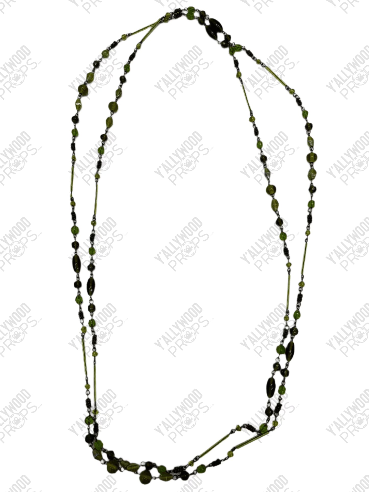 Emerald/Jade Necklace Killers of the Flower Moon (2023) Wardrobe Y'allywood Props 34" Lot 15