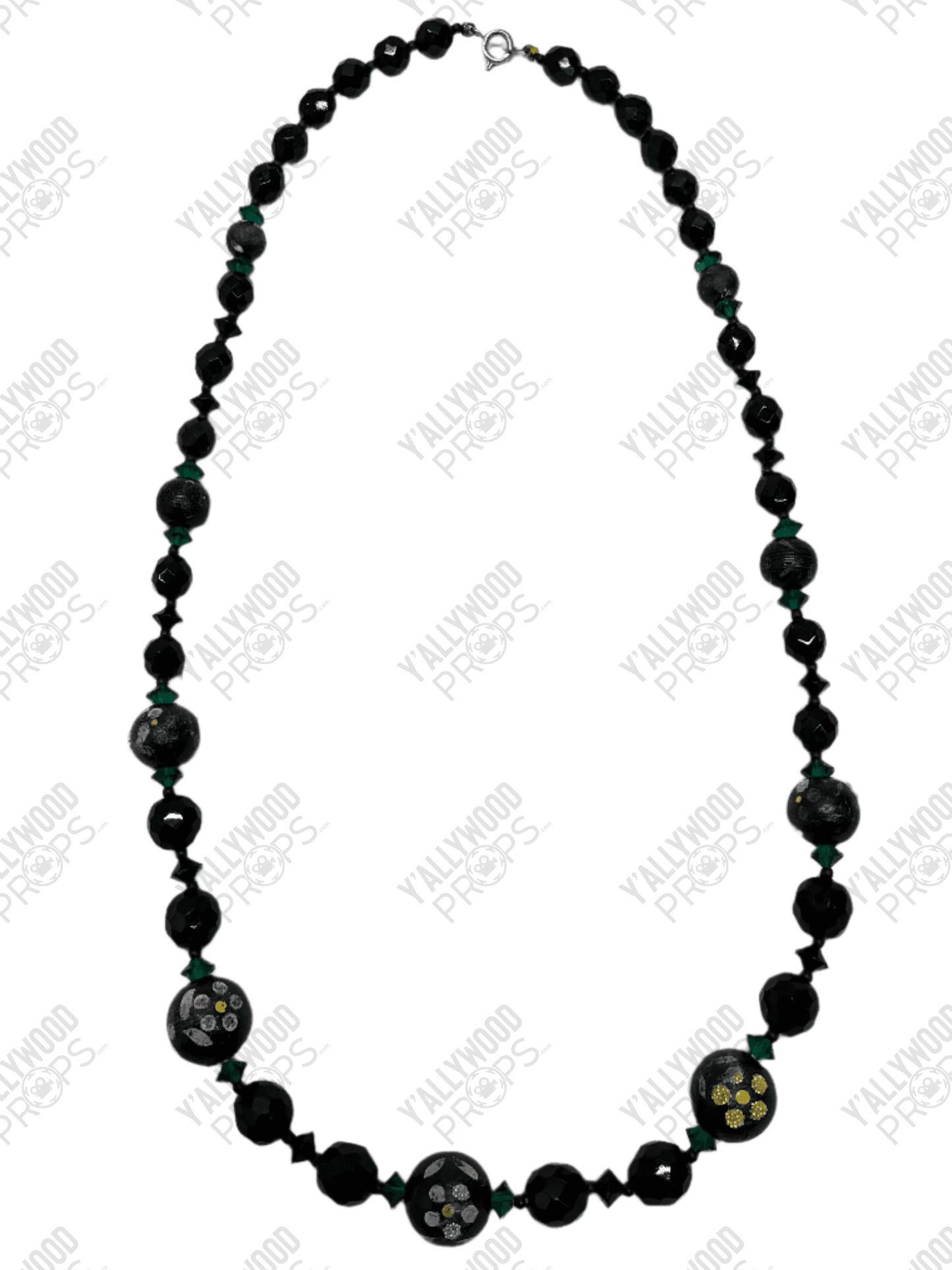 Emerald/Jade Necklace Killers of the Flower Moon (2023) Wardrobe Y'allywood Props 20" Lot 14