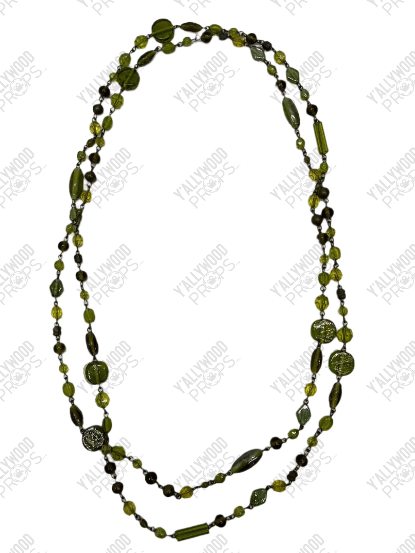 Emerald/Jade Necklace Killers of the Flower Moon (2023) Wardrobe Y'allywood Props 28" Lot 9