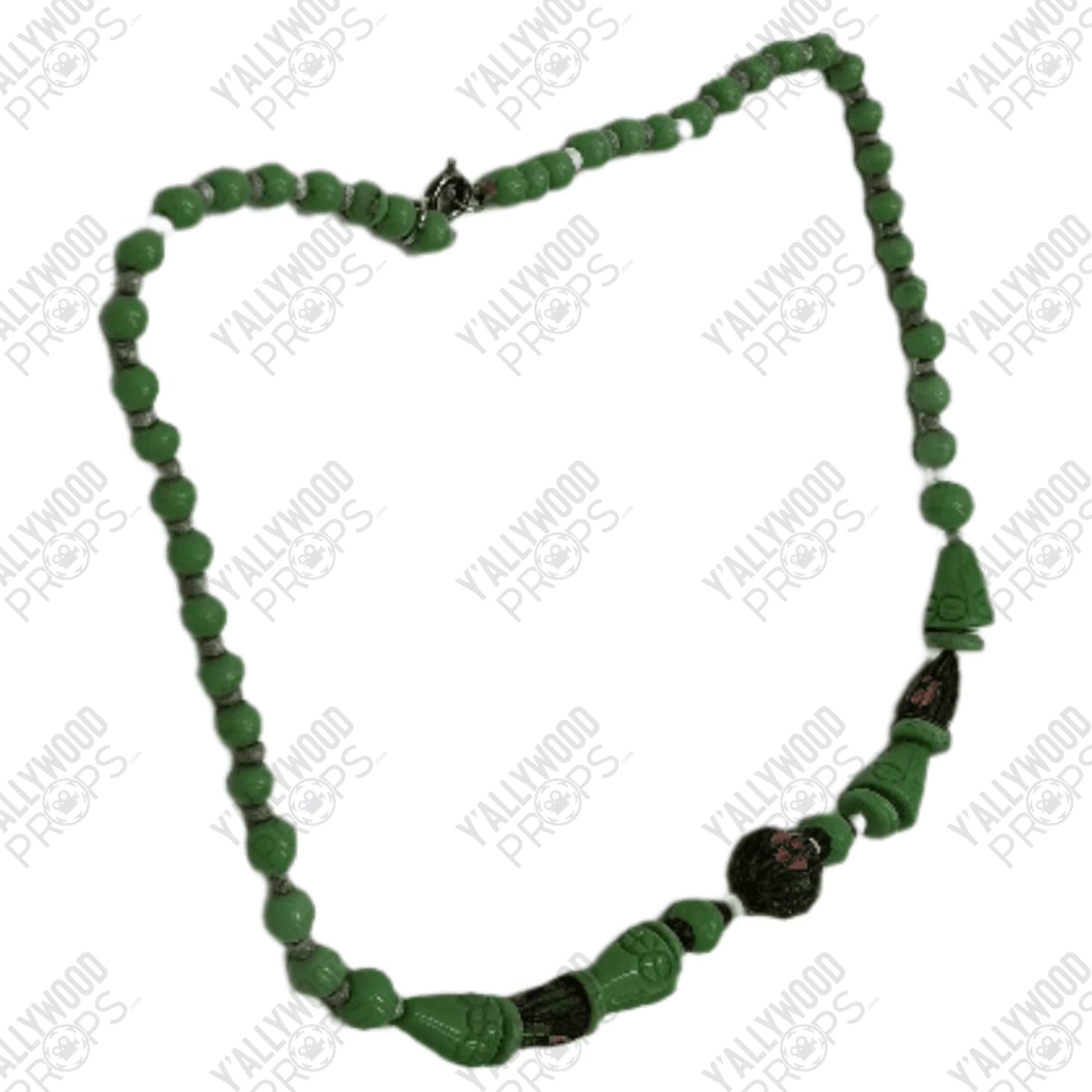 Emerald/Jade Necklace Killers of the Flower Moon (2023) Wardrobe Y'allywood Props 16" Lot 7